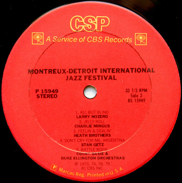 Various : Montreux-Detroit International Jazz Festival (LP)