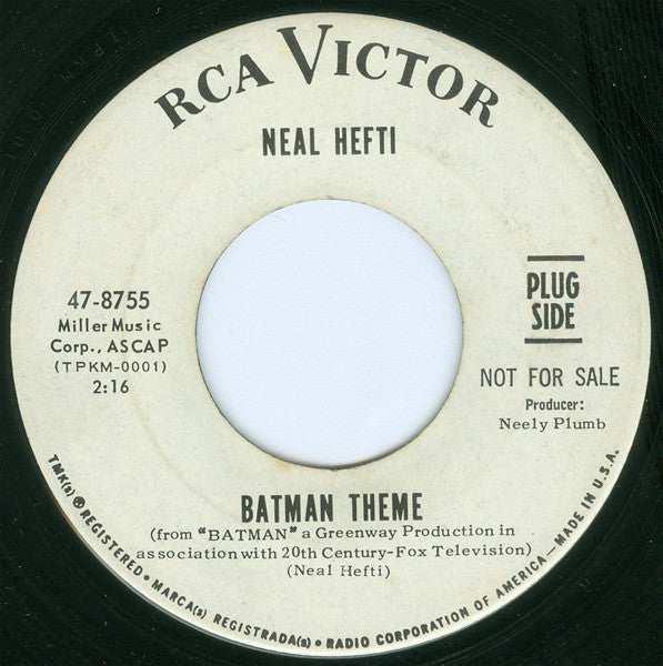 Neal Hefti : Batman Theme / Batman Chase (7", Single, Promo)