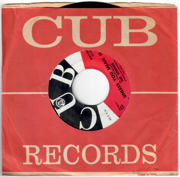 The Stereos : Unless You Mean It (7")