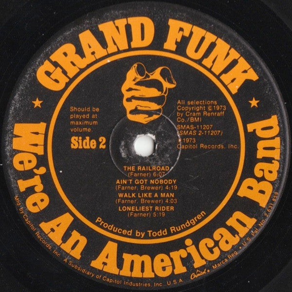 Grand Funk* : We're An American Band (LP, Album)