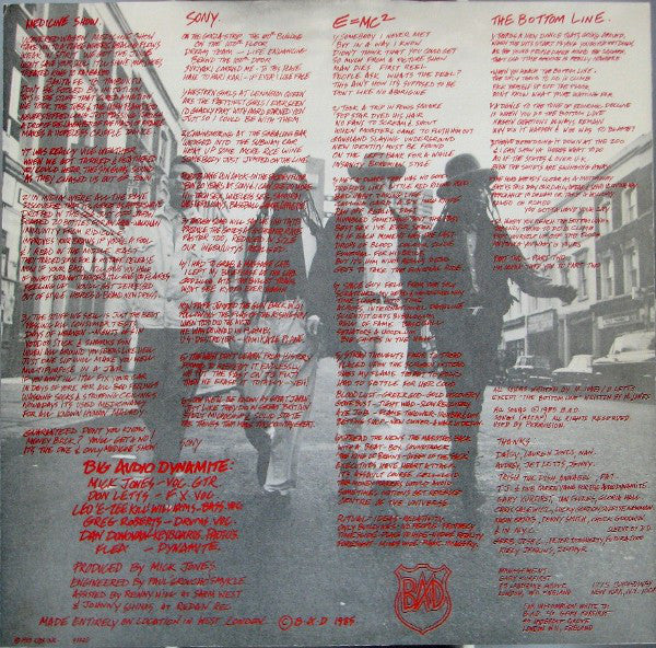 Big Audio Dynamite : This Is Big Audio Dynamite (LP, Album, Car)