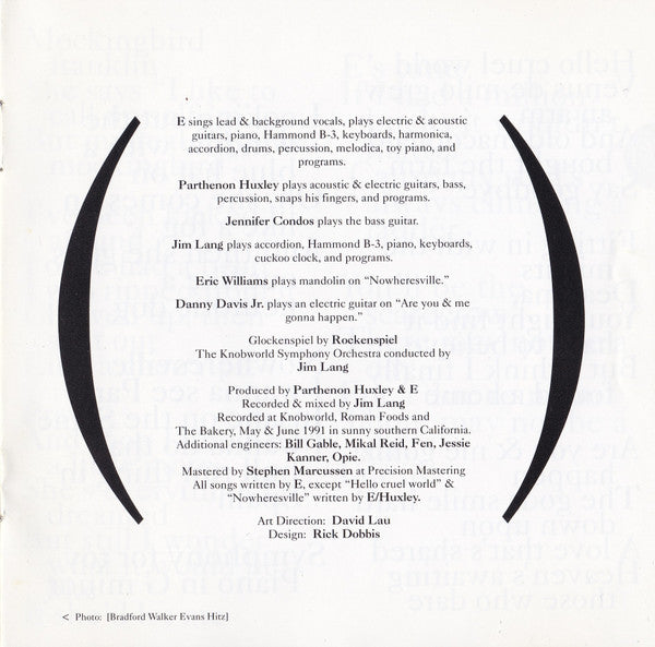 E (4) : A Man Called (E) (CD, Album, RE)