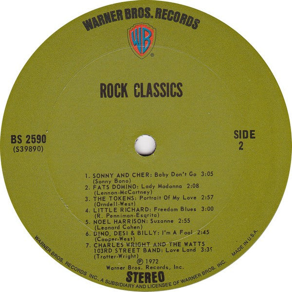 Various : Rock Classics (LP, Comp)