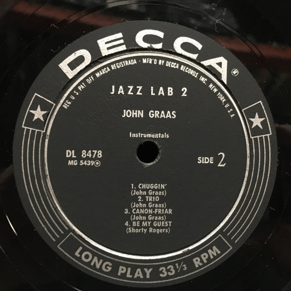 John Graas : Jazz Lab 2 (LP, Album)