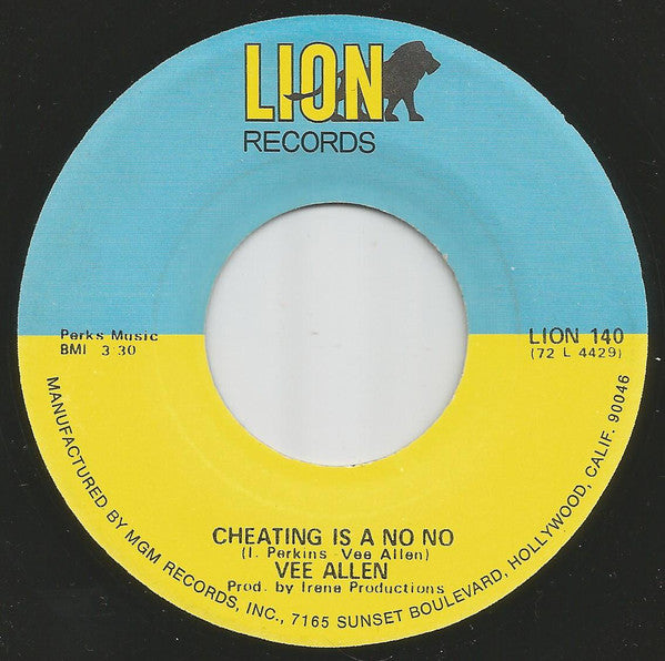 Vee Allen : Can I (7", Single)