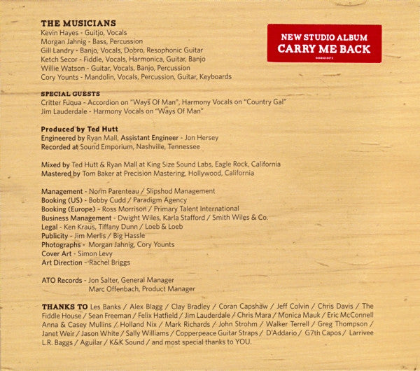 Old Crow Medicine Show : Carry Me Back (CD, Album, Dig)