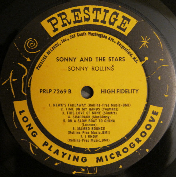 Sonny Rollins : Sonny & The Stars (LP, Album, Mono, RE)