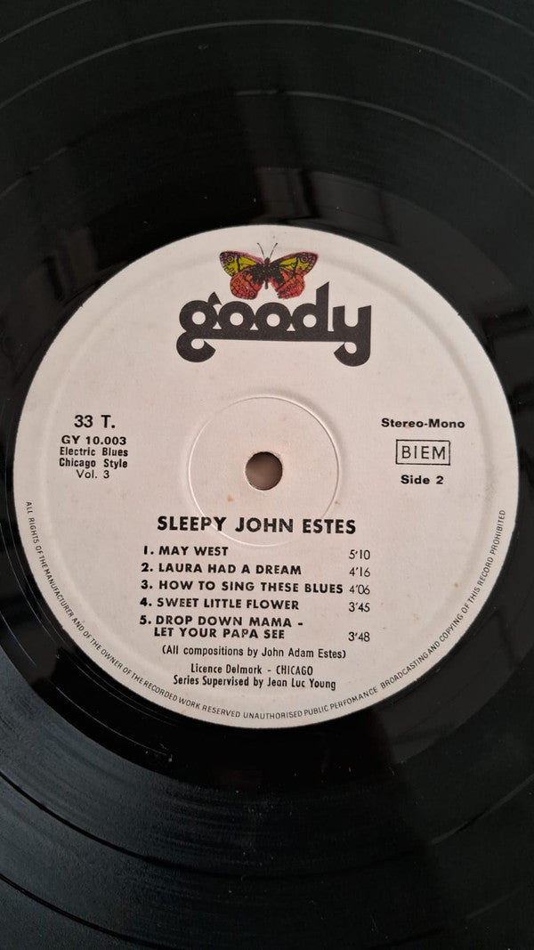 Sleepy John Estes : Vol.3 Sleepy John Estes/Sunnyland Slim/Earl Hooker (LP, Album)