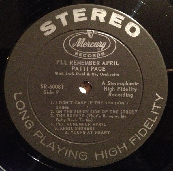 Patti Page : I'll Remember April (LP, Album)