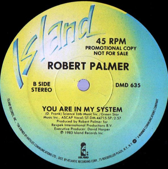 Robert Palmer : You Are In My System (12", Promo)
