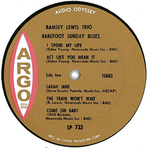 The Ramsey Lewis Trio : Barefoot Sunday Blues (LP, Album, Mono, RP, Bro)