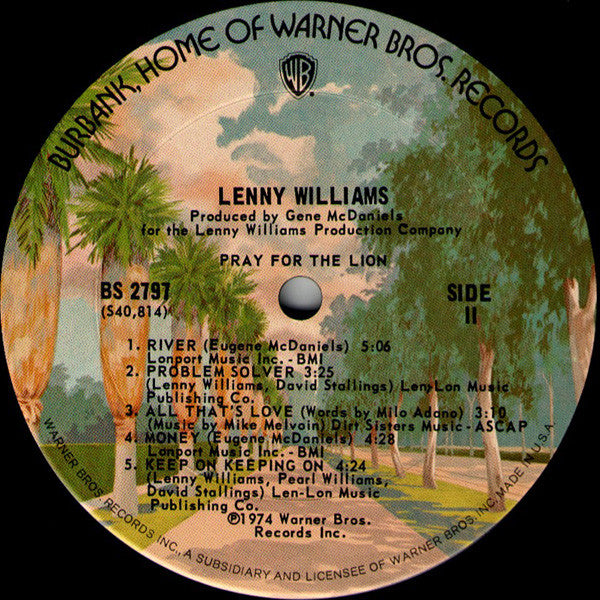 Lenny Williams : Pray For The Lion (LP, Album)