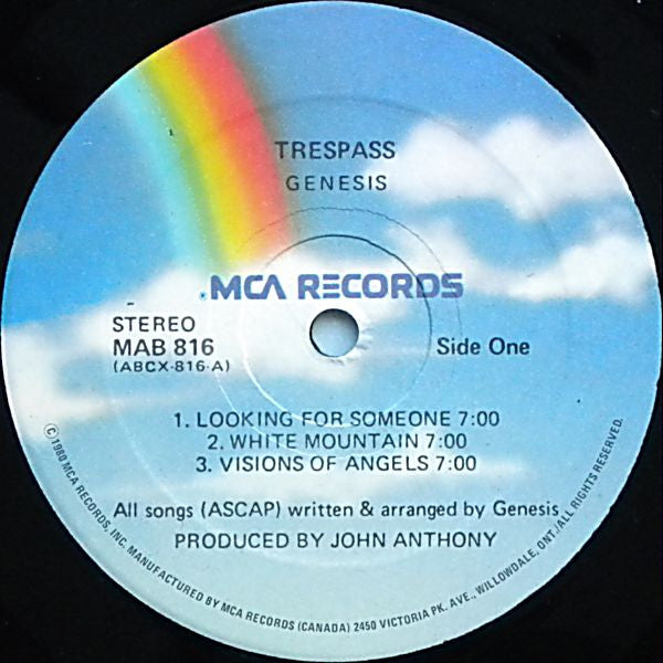 Genesis : Trespass (LP, Album, RE, Gat)