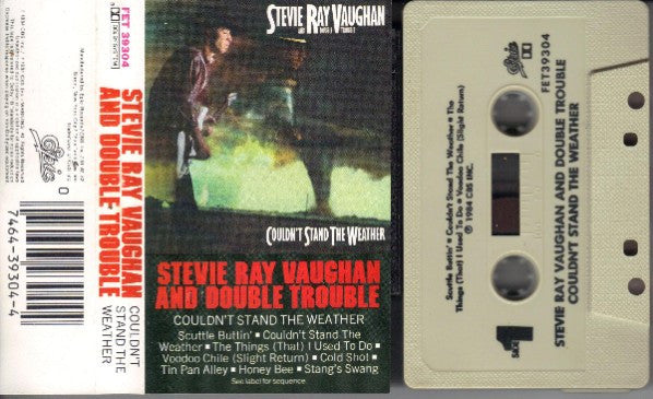 Stevie Ray Vaughan & Double Trouble : Couldn't Stand The Weather (Cass, Album)
