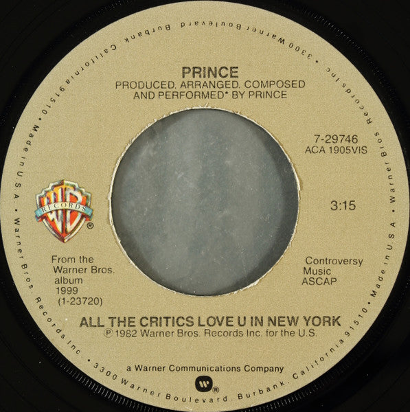Prince : Little Red Corvette (7", Single, Jac)
