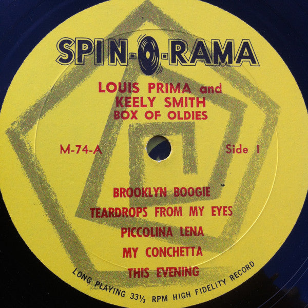 Louis Prima & Keely Smith : Box Of Oldies (LP, Mono)