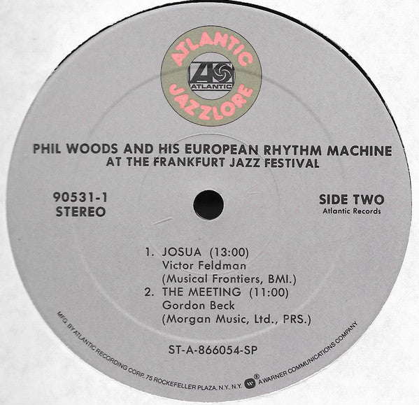 Phil Woods And His European Rhythm Machine : At The Frankfurt Jazz Festival (LP, Album, RE)