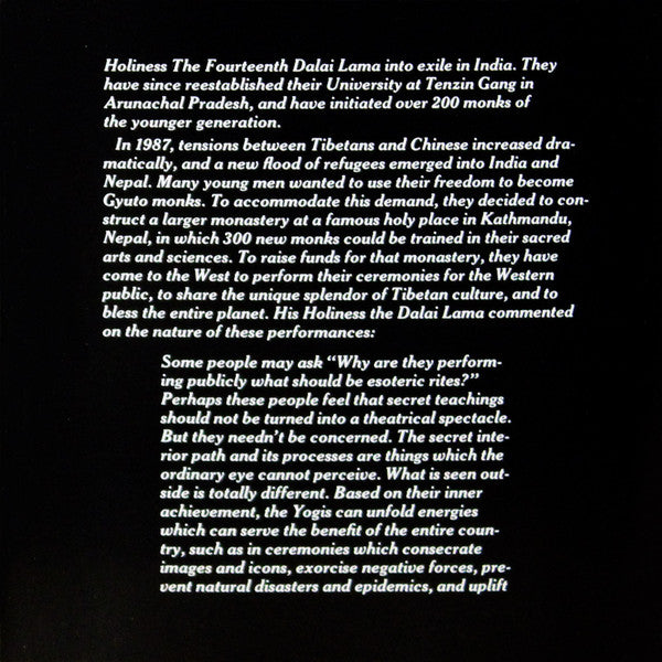 Monks Of The Monastery Of Gyuto, Tibet : Freedom Chants From The Roof Of The World (CD, Album)