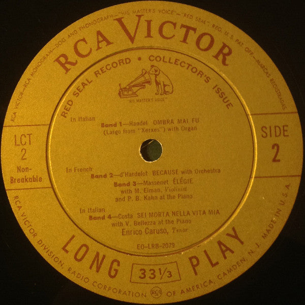 Enrico Caruso : Caruso Sings Light Music (10", Comp)