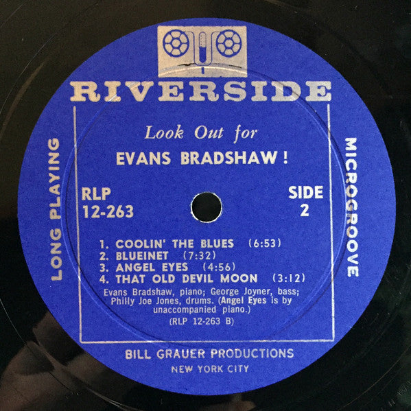 Evans Bradshaw : Look Out For Evans Bradshaw! (LP, Album, Mono)