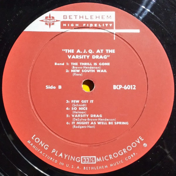 The Australian Jazz Quintet : At The Varsity Drag (LP, Album, Mono, RE, RP, Res)
