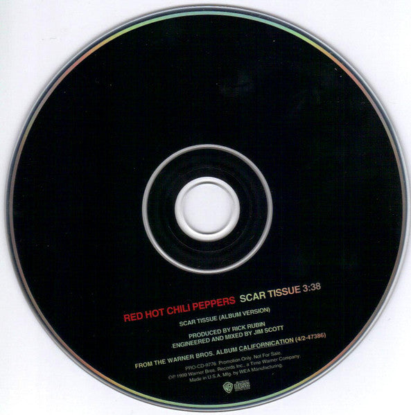 Red Hot Chili Peppers : Scar Tissue (CD, Single, Promo)