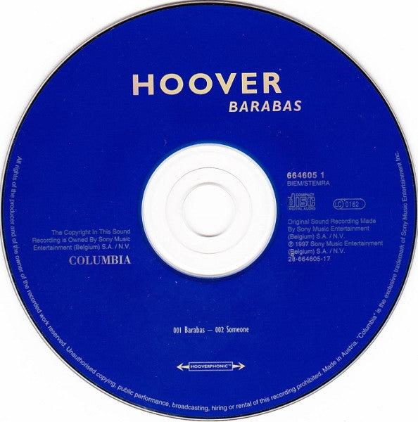 Hoover : Barabas (CD, Single)