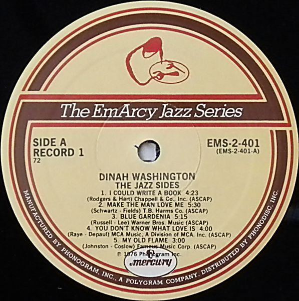 Dinah Washington : The Jazz Sides (2xLP, Album, Comp)