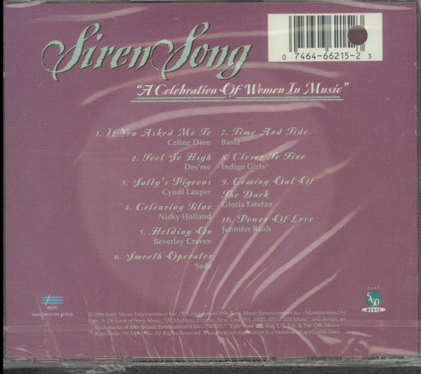Various : Siren Song "A Celebration Of Women In Song" (CD, Comp)