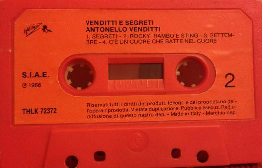 Antonello Venditti : Venditti E Segreti (Cass)