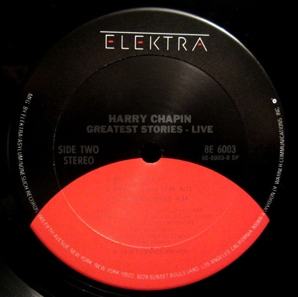 Harry Chapin : Greatest Stories - Live (2xLP, Album, Club, RE, Gat)