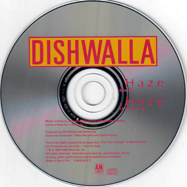 Dishwalla : Haze (CD, Single, Promo)