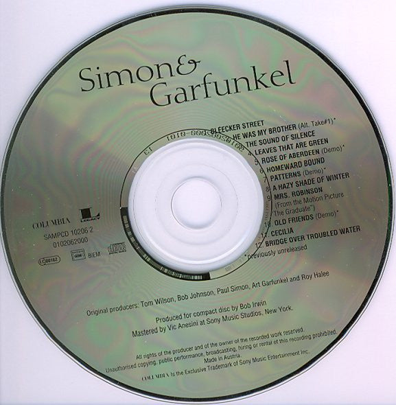 Simon & Garfunkel : Selections From The Expanded Editions (CD, Comp, Promo, Smplr)
