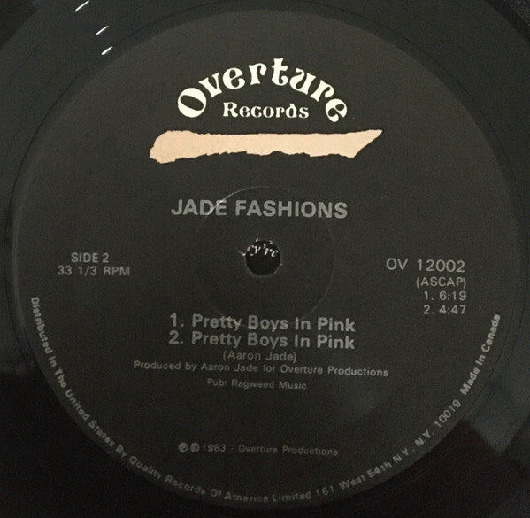 Jade Fashions : Babbittry Prevision (12", Single)