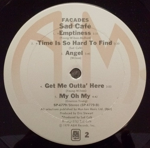 Sad Café : Facades (LP, Album, Ter)