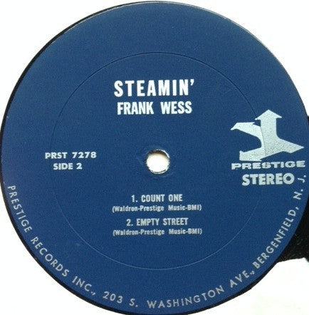 Frank Wess With Kenny Burrell : Steamin' (LP, Album, RE, RM)