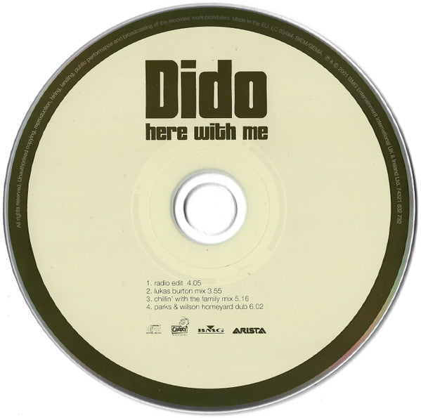Dido : Here With Me (CD, Single)