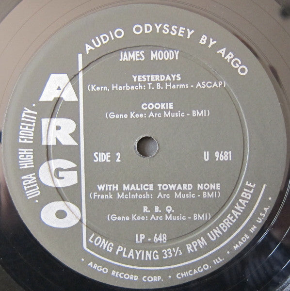 James Moody : James Moody (LP, Album, Mono)
