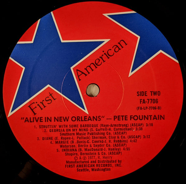 Pete Fountain : Alive In New Orleans (LP, Album)
