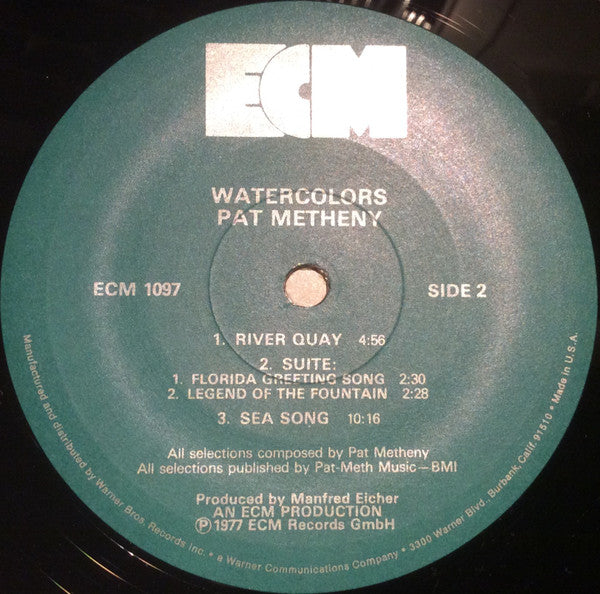 Pat Metheny : Watercolors (LP, Album)