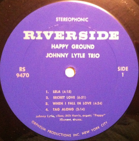 Johnny Lytle Trio : Happy Ground (LP, Album, RE)