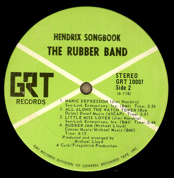 The Rubber Band : Hendrix Songbook (LP, Album)