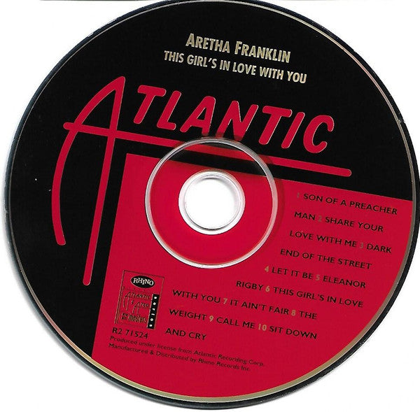 Aretha Franklin : This Girl's In Love With You (CD, Album, RE, RM)