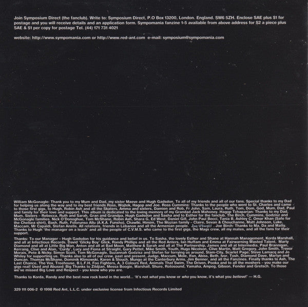 Symposium : On The Outside (CD, Album)