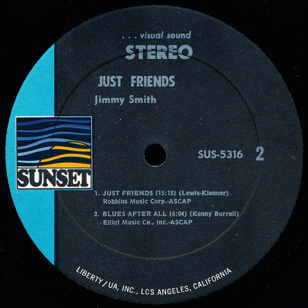 Jimmy Smith : Just Friends (LP, Album, RE)