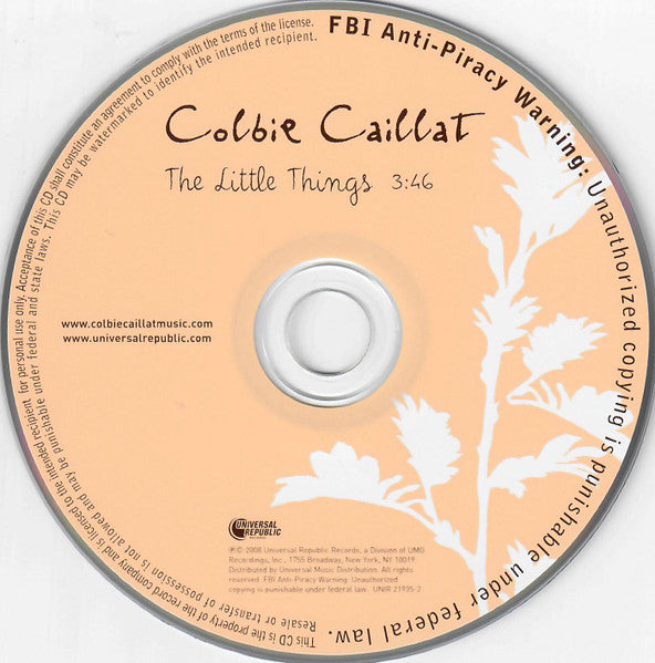 Colbie Caillat : The Little Things (CD, Promo)
