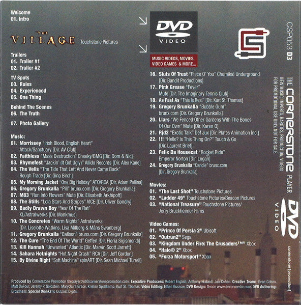 Various : The Cornerstone Player 053 (CD, Comp, Promo + CD, Comp, Mixed, Promo + DVD, Co)