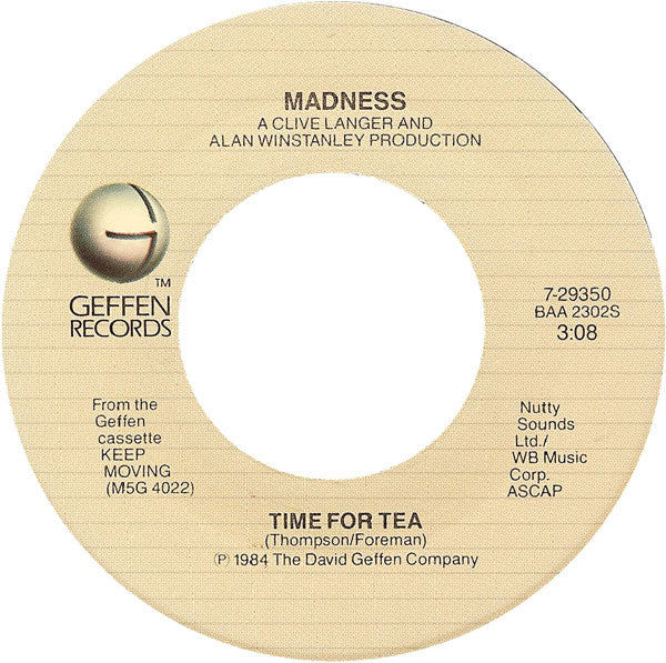 Madness : The Sun And The Rain (7", Single)