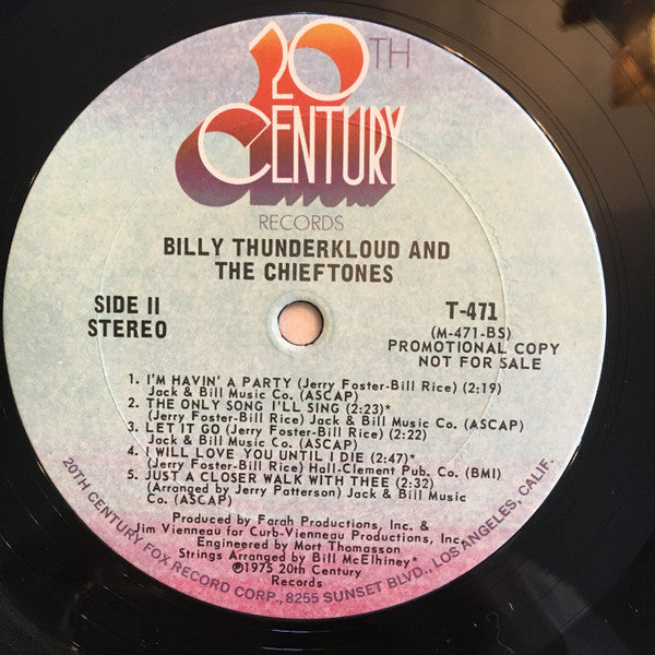 Billy Thunderkloud And The Chieftones : What Time Of Day (LP)