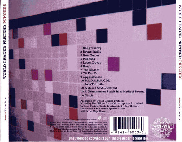 World Leader Pretend : Punches (CD)